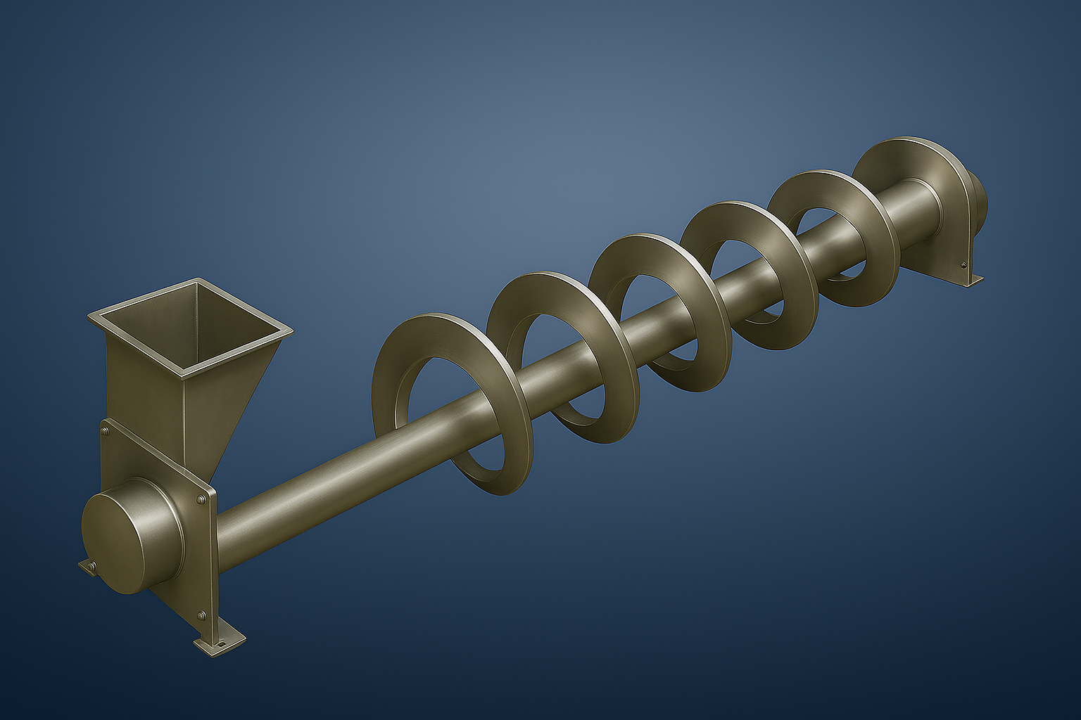 Shaftless Screw Conveyor for Difficult Materials